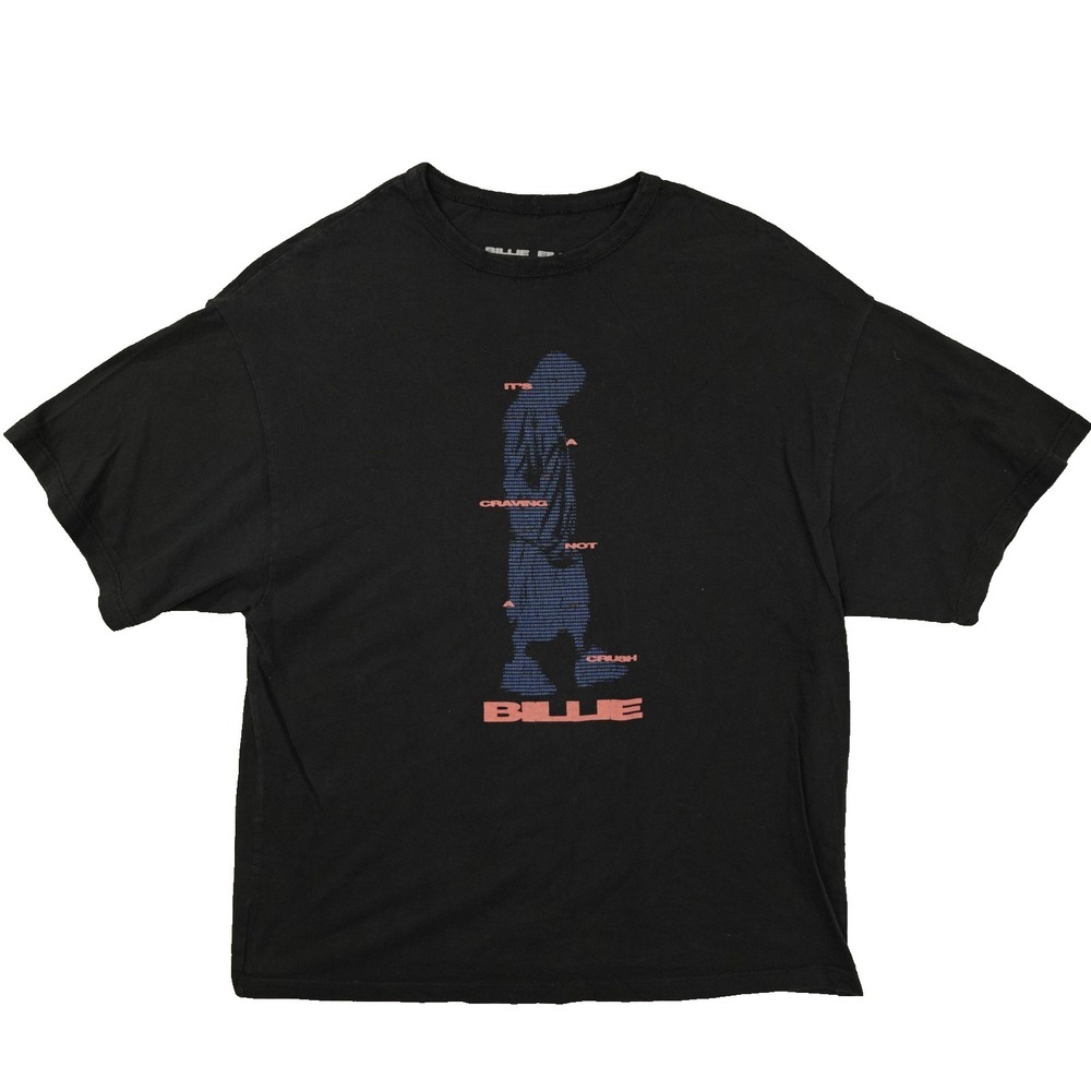 Billie Eilish It's A Craving‎ Not A Crush T Shirt Black size XS Concert Fan
